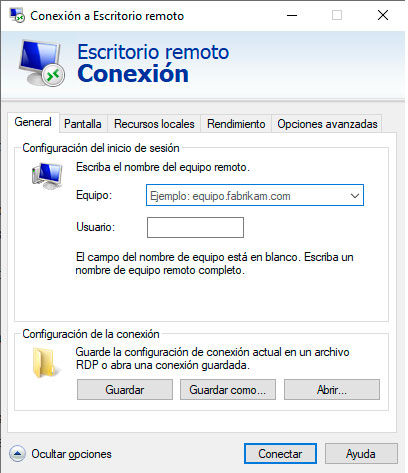 Conexión escritorio remoto VPS